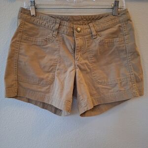 Northface Womens Boulder Stretch Khaki Shorts Size 4